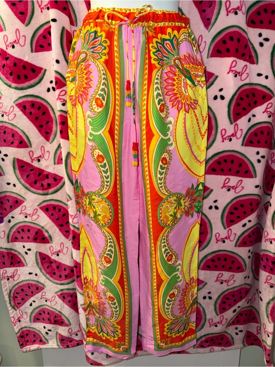 FARM Rio Pants - ❤️🩷 NWT FARM Rio Wide-Leg Pants with Beaded Tassels